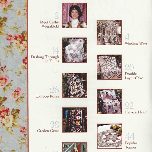 Take Time to Quilt Vol. 2 "Garden Gathering" by Cathy Wierzbicki - Like New - Picture 3 of 10